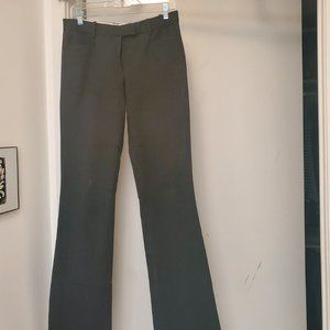 Gap Dress Pants Women's 4 Tall Long Charcoal Gray Modern Boot Stretch